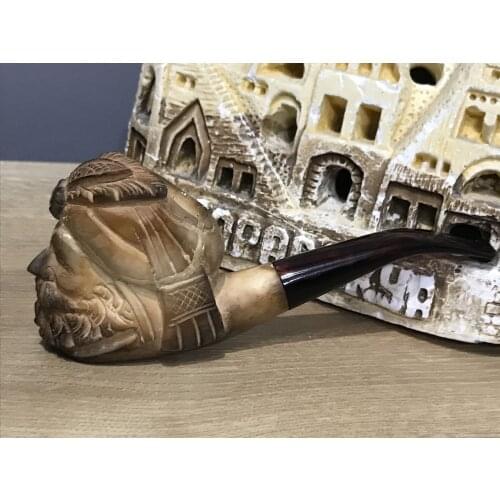 Meerschaum Tobacco Pipe With Outstanding Quality Handmade Made By Turks Craftsmans And Exclusive Box Smoking Accessory ES206
