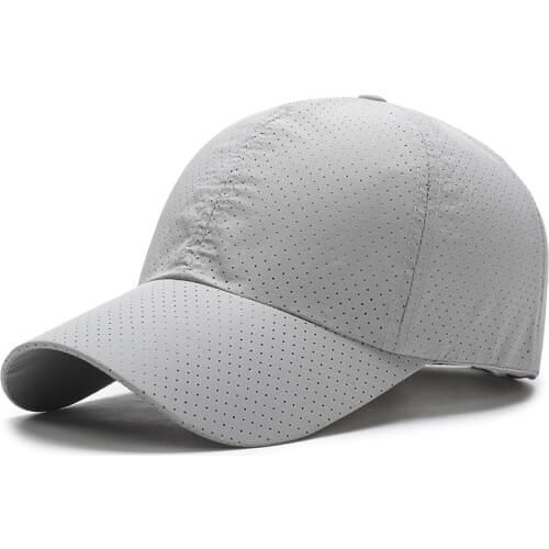Ms. Mens Summer Quick-drying mesh Hat Summer Quick-drying Fabric Slim Running Cap Bone Breathable Hat