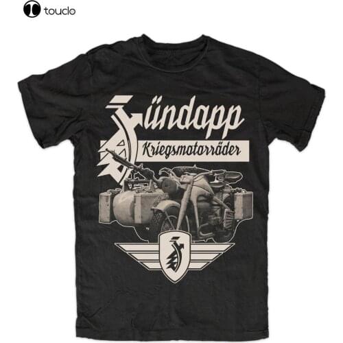 Zündapp 2 MenS Fashion T-Shirt Schwarz K800,Ks750 Gespann Zweirad Kult Logo Cs 50,Ks 80 Tee Shirt