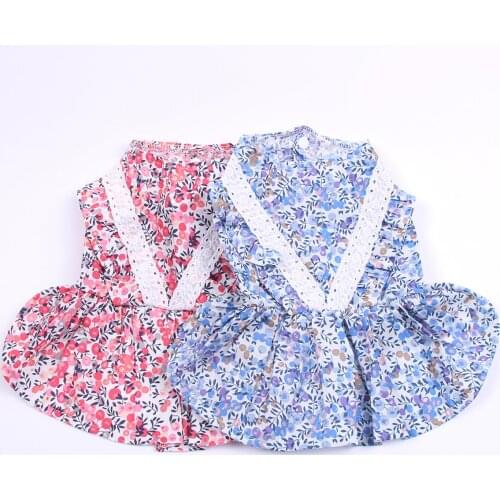 New Princess Dog Cat Shirt Dress Fruits Design Pet Puppy Shirts Spring/Summer Clothing Apparel 5 Sizes 2 Colours