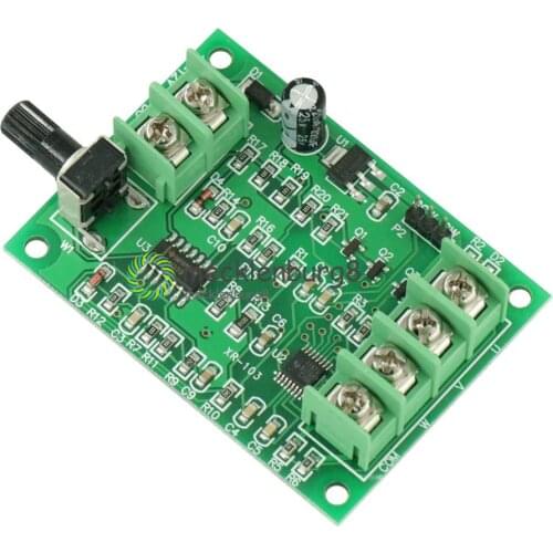 5V 12V Brushless DC Motor Driver Controller Board with Reverse Voltage Over Current Protection for Hard Drive Motor 3/4 Wire