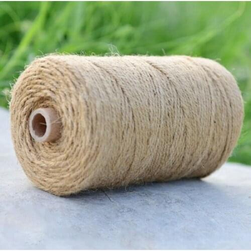 Handmade Macrame Boho decor 1/2/3/4/5/6/8mm Beige Linen Twine thread Cord Rope Twisted String DIY Home Wedding decoration supply