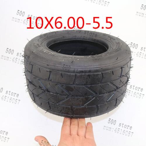 Newest high quality 10 inch widen tire 10x6.00-5.5 motorcycle tubeless tire wheel 10x6.00-5.5 to tire vacuum Road tire
