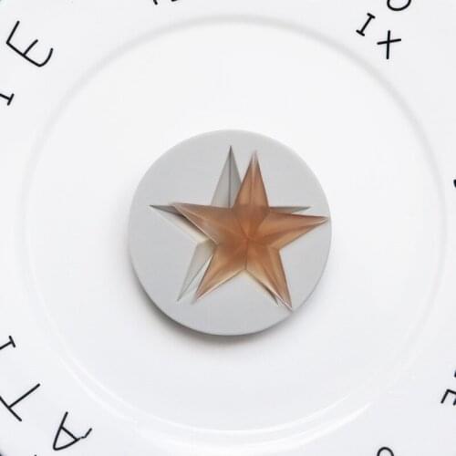 Pentagram Fondant Silicone Mold DIY Baking Decorative Phone Epoxy Mold XGY-226