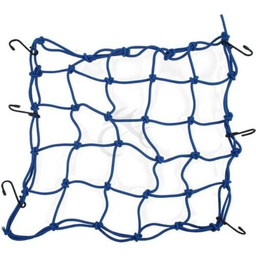 TCMT Motorcycle accessories 6 Hooks Motorcycle Bungee Cargo Net Helmet Net Red Black Blue 3 color Optional