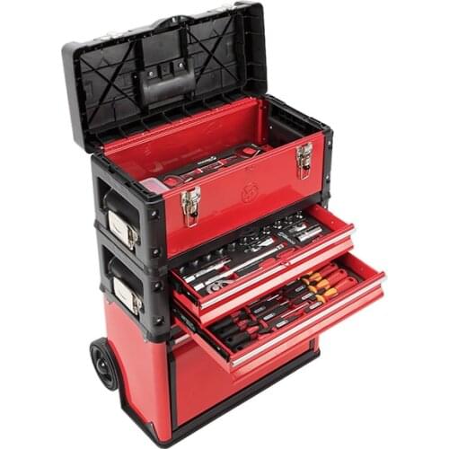 TROLLEY 3 modules + 47 tools hand tool box