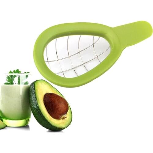 IN STOCK Slicer Melon Fruits Cutter Cuber Kitchen Hand Tool Gadgets Dice Cube Avocado cutter fruit pulp separator avocado tool