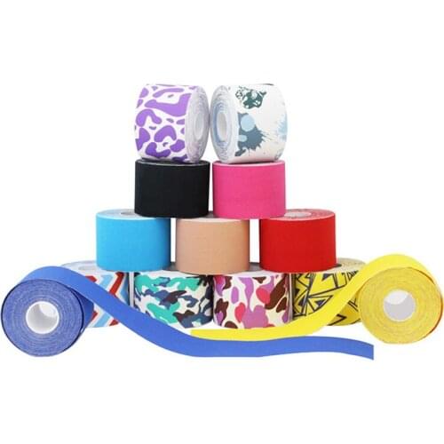 5M Waterproof Breathable Cotton Kinesiology Tape Sports Elastic Roll Adhesive Muscle Bandage Pain Care Tape Knee Elbow Protector