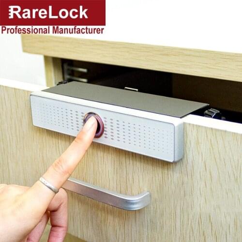 Fingerprint Cabinet Drawer Lock No Drilling for Home Mailbox School GYM Locker Office Hotel Storage Box Rarelock MS342 e