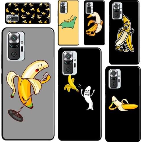Memes Cartoon Funny Banana For Xiaomi Redmi Note 10 Pro 7 8 9S 8T Note 9 Pro Case For Redmi 9C 9T K40 9A Back Cover