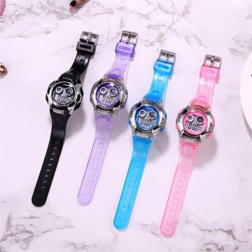 Factory Sales Student Kids Girls Watch Child Clock Led Digital Wrist Watch Electronic Waterproof Watch For Girl Boy Gift