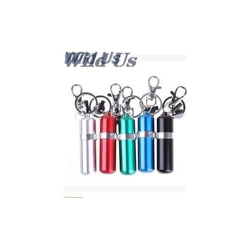 1 PC Durable Portable Stainless Steel Alcohol Burner Lamp With Keychain Car Key Rings