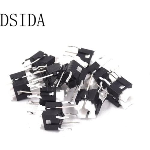 10PCS 6X6x7mm 6PIN DIP TACT push button switch Micro key power tactile switches with blue led 6x6x7 6*6*7MM Light touch