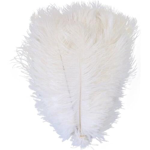 10Pcs 10"-12"Rose Pink Natural Ostrich Feather Plumes For Jewelry Carnival Wedding Dress Sewing Accessory Home Decoration Crafts