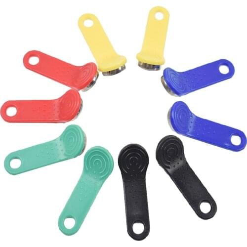10 Pcs Set DS1990A F5 Read-Only I-Button Non Magnetic TM Card Electronic Key