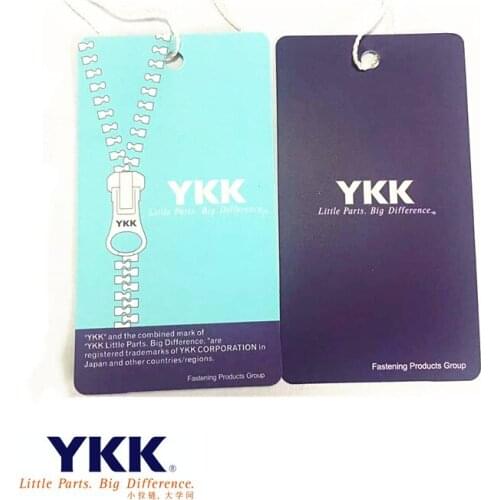 20 YKK zipper common tag spot clothing womens clothing tag high-grade YKK tag