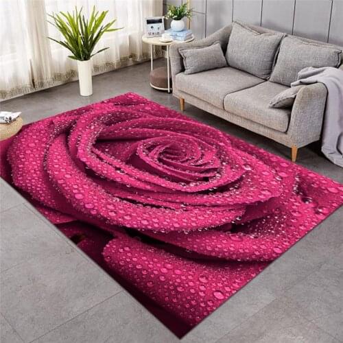 2020 New Flower Colorful Rose Large Carpets for Living Room 3D Print Kids Play Floor Mat Photography Area Rug Fashion Carpet