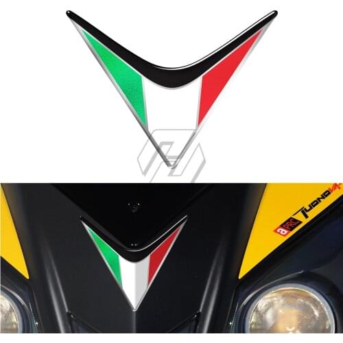 3D Resin Motorcycle Front Fairing Decals Italy Sticker Case for Aprilia RS4 RSV4 RS APR150 SR MOTARD Tuono V4 Ducati