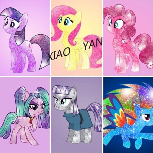 5D DIY Diamond Painting My Little Pony Series 2 Diamond Inlaid Diamond Mosaic Diamond Embroidery Cross Stitch Kits Home Decor