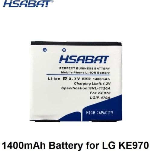 HSABAT 1400mAh LGIP-470A Battery for LG GD330 KE70 KE970 KE970U KF600 KF750 KG270 KG70 KG70c KU970 LF755 LX570,Shine KE970