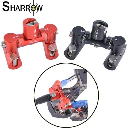 1pc Quick Release Archery V Bar Double Side Balance Bar Stabilizer Connector Adjustable Aluminum Shooting Hunting Accessories