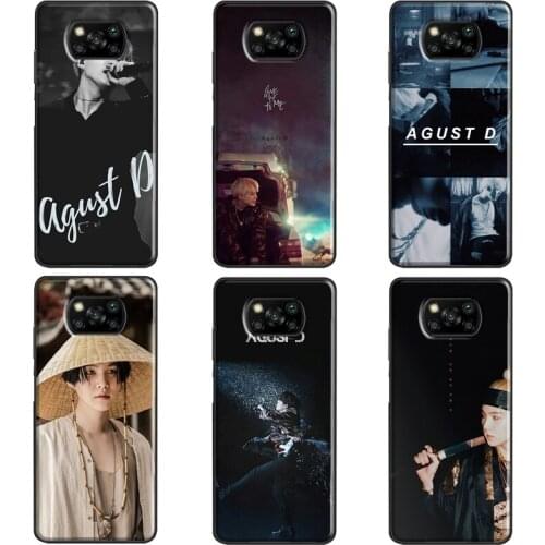 Agust D Suga For Xiaomi Mi 11 Ultra Mi Note 10 Lite Mi 10T Pro Case For POCO X3 Pro F2 F3 M3 Pro Cover