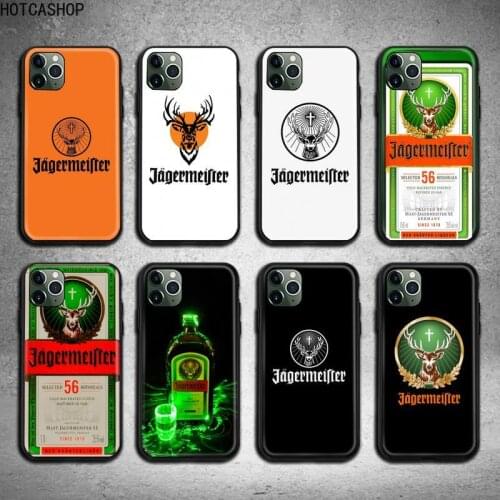 Jagermeister logo Phone Case for iphone 12 pro max mini 11 pro XS MAX 8 7 6 6S Plus X 5S SE 2020 XR case