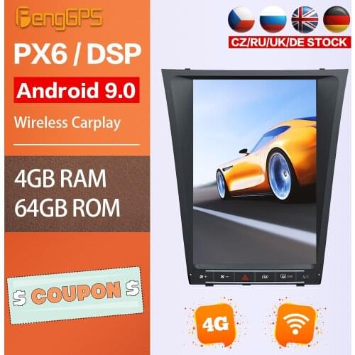 DVD Player For Lexus GS300 GS460 GS450 GS350 Android Setreo Radio Multimeida GPS Navigation Headunit Touchscreen Bluetooth 5.0