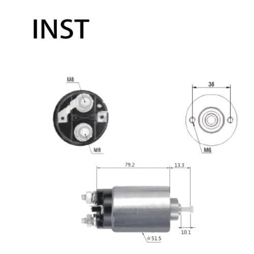 ELECTROMAGNETIC SWTICH SOLENOID FOR 12V 4.5KW F90Z-11390-A E90Z-11390-B F02Z-11390-A F3VY-11390-A F3VY-11390-B F4DZ-11390-A