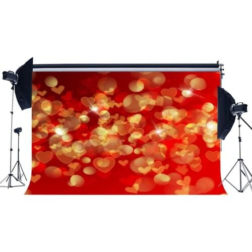 Valentines Day Backdrop Bokeh Sweet Hearts Glitter Sequins Romantic Wallpaper Photography Background