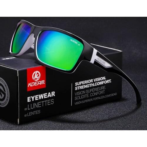 KDEAM Hot Sale Men Safety Goggles Sunglasses Polarized High Quality Women Sports UV400 Sun glasses Shades 2021 New Arrivals