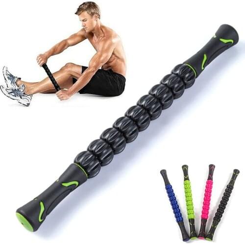 9 Spiky Yoga Massage Stick Gym Sports Full Body Muscle Roller Trigger Point Recovery Tool Deep Relax Gear Muscle Legs Arm Stick