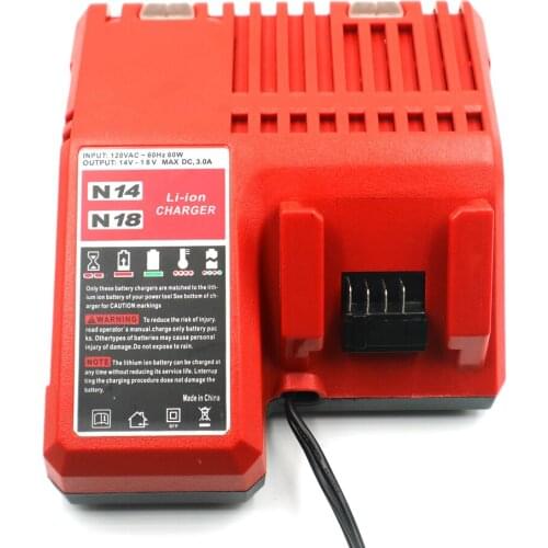 Mil-CH02.2 Replacement Lithium-ion Battery Charger Charging for Milwau 14.4V/18V 48-11-1850 48-11-1840 48-11-1815 (Input:220V)