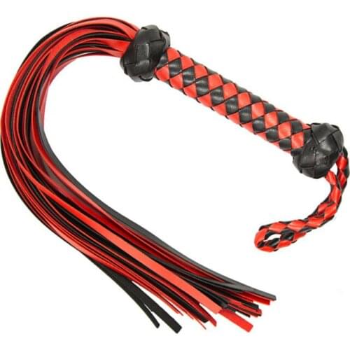 Soft PU Leather Spanking Fetish Whip Flogger for Couples Sexy Adult Games Flirt Slave Sex Toys