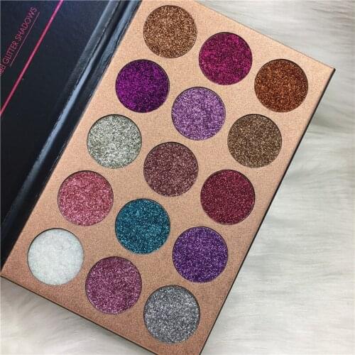 Beauty Glazed 15 Color Matte Diamond Glitter Eyeshadow Palette Makeup Eyeshadow Pallete Professional Eye Shadow Magnet Palette