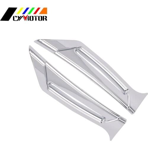 Motorcycle Pair Chrome Front Fairing Intake Vent Scoops For Honda Goldwing Gold wing GL1800 GL 1800 2012-2014 2015 2016 2017