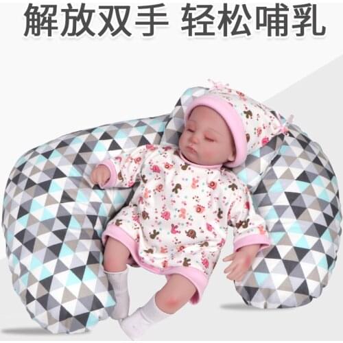 Babys breast-feeding pillow, U-shaped breast-feeding pillow, babys learning to sit on pillow, anti overflow slope cushion cush