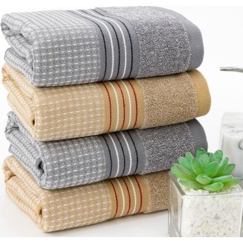 100%Cotton Face Towel Geometric Pattern Plaid Striped Comfortable Towel