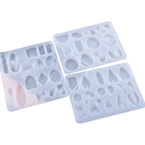 Earring Beach Landscape Crystal Epoxy Resin Mold Nature Coastline Island Pendant Silicone Mould DIY Crafts Jewelry Tool