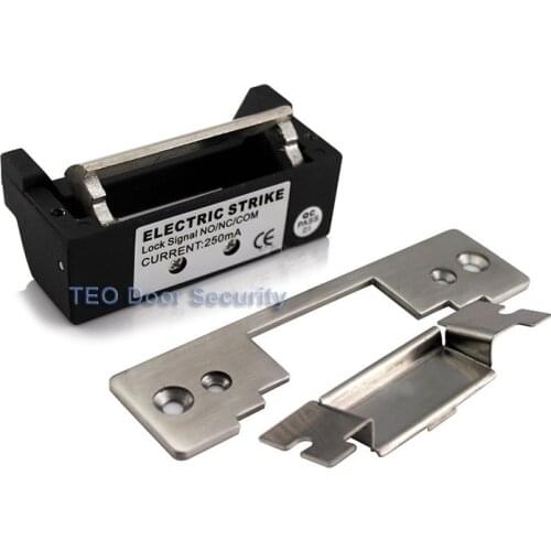 ANSI standard Heavy Duty Electric Strike Lock 800kg Holding Force Glass Door Electric Strike Power to unlock/lock adjustable