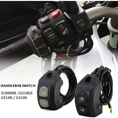 Fit For bmw s1000xr g310gs g310r g310sr motorcycle handle LED fog light spotlight windshield lift switch button control relay
