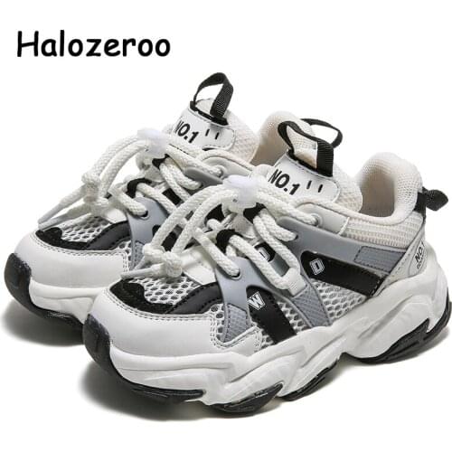 2021 Spring Kids Chunky Sneakers Children Mesh Sport Sneakers Baby Girls Brand Black Shoes Toddler Boys Casual Sneakers Trainers