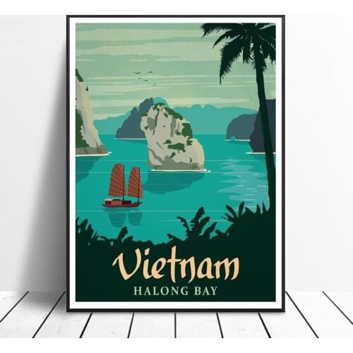 VINTAGE VIETNAM Painting Canvas poster Wall Art Pictures for Living Room Home Decoration No Frame