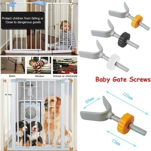 Baby Pet Safety Stairs Gate Y Shaped Screws/Bolts with Locking Nut Spare Part Accessories Kit Baby Safety Household Doorways