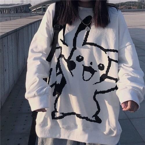 Large Plus Size Womens Korean Fashion Loose Long-Sleeved T-shirt Ins Ladies Bf Harajuku Style Autumn Thin Sweater For Female