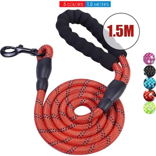 Strong Nylon Pet Dog Leash Reflective Big Dog Running Training Tracking Rope For Small Medium Large Dogs Outdoor Walking Suppliy