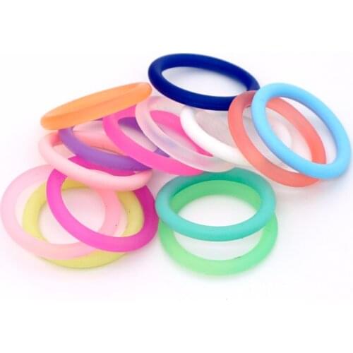 Sutoyuen 100pcs Food Grade BPA Free Silicone Clear O Rings Dummy MAM NUK Baby Pacifiers Clips Chain Holder Adapter O Rings
