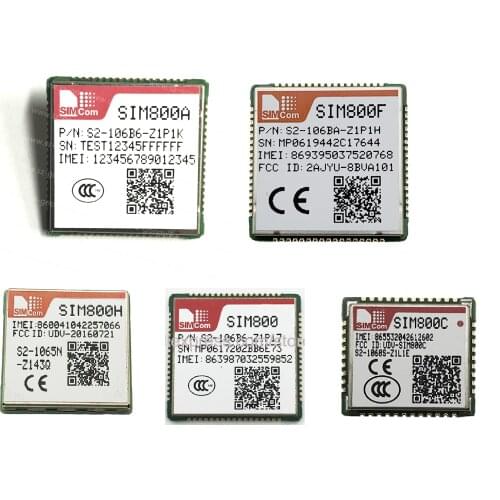 2pcs/lot SIM800 SIMCOM SIM800-WB64 64M SIM800C SIM800F SIM800H SIM800A Smemory Dual-Band 2G module GSM / GPRS LCC package Module
