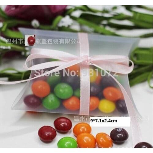200PCS/LOT PVC/ Pillow Favor Gift Boxes For Wedding Party Event Ceremony Event Favor Supplies