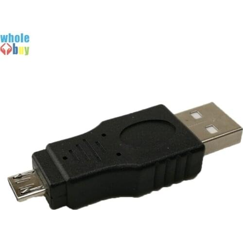 200pcs/lot USB Adapter Micro USB Male To USB 2.0 A Male Connector Converter Adaptor for Samsung HTC Huawei Xiaomi